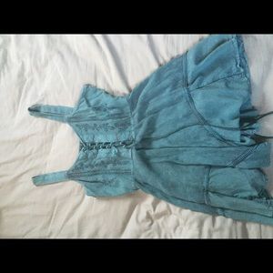 Emerald Embroidered Dress